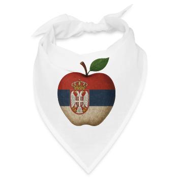 Serbien - Bandana - Weiß - Vorne