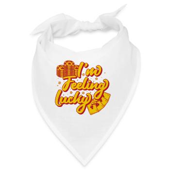 Gambling Fan I´m Feeling Lucky Casino - Bandana - Weiß - Vorne