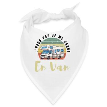 Ich kann nicht, ich fahre mit einem Van weg. - Bandana - Weiß - Vorne