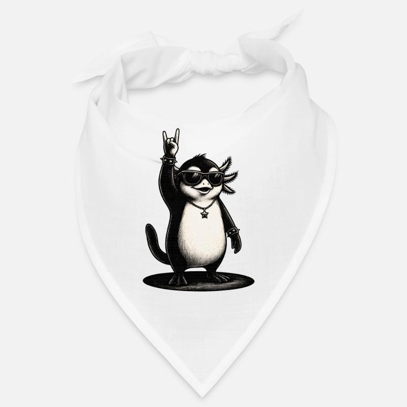 Rock N Roll Pinguin Mit Sonnenbrille Bandana