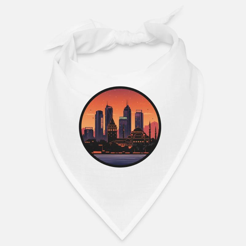 Istanbul Evening Mood Skyline Bandana