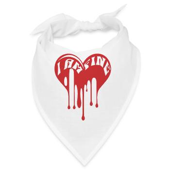 I am Fine It's Fine Everything is Fine - Bandana - Weiß - Vorne