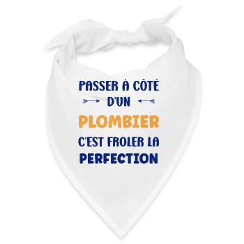Klempner - Bandana - Weiß - Vorne