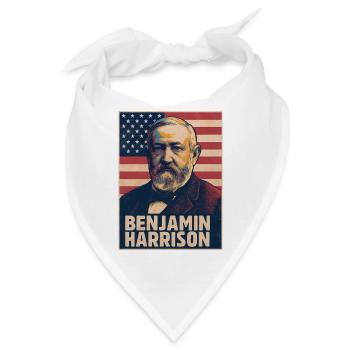 Benjamin Harrison USA - Bandana - Weiß - Vorne