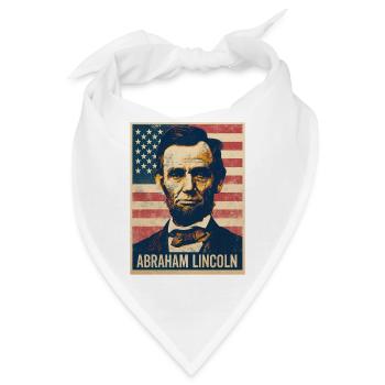 Abraham Lincoln Präsident Usa - Bandana - Weiß - Vorne