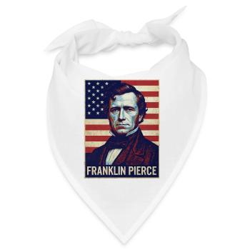 Franklin Pierce Vintage Poster - Bandana - Weiß - Vorne