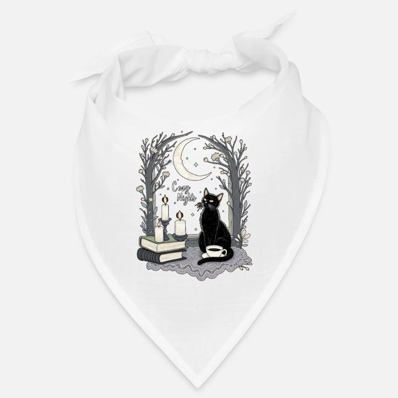 Cozy Nights Cozy Goth Katze Bandana