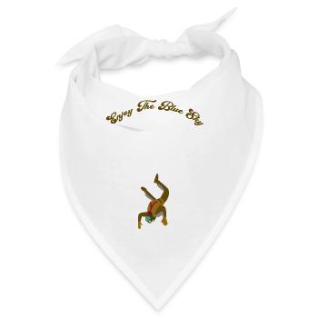 Genieße The Blue Sky - Bandana - Weiß - Vorne