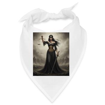 Die Frau schaukelt - Bandana - Weiß - Vorne