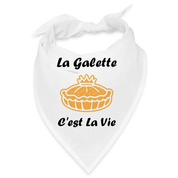 Humor galette des rois - Bandana - Weiß - Vorne