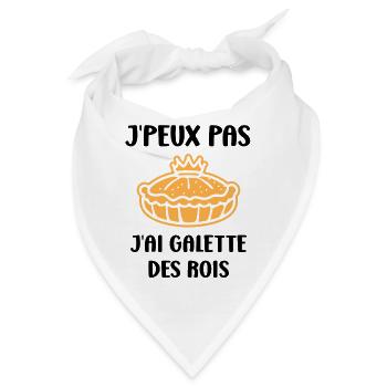 Humor galette des rois - Bandana - Weiß - Vorne