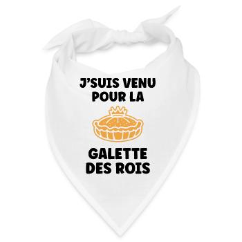 Humor galette des rois - Bandana - Weiß - Vorne