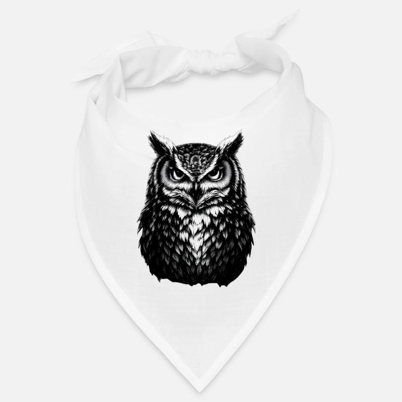 Mystische Eule Nachttier Weisheit Symbol Bandana