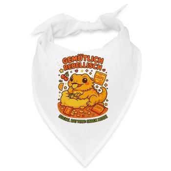 gemütlich rebellisch shirt, snack mode - Bandana - Weiß - Vorne