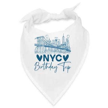 NYC Birthday Trip - Bandana - Weiß - Vorne