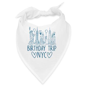 NYC Birthday Trip - Bandana - Weiß - Vorne