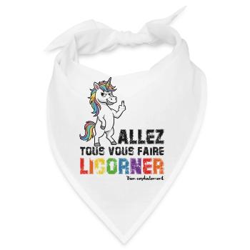 Licorner Rebel – hol euch alle, Licorner - Bandana - Weiß - Vorne