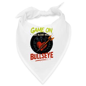 dart valentinstag bullseye, sie bleibt mein - Bandana - Weiß - Vorne