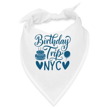 NYC Birthday Trip - Bandana - Weiß - Vorne