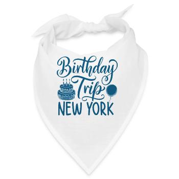 NYC Birthday Trip - Bandana - Weiß - Vorne