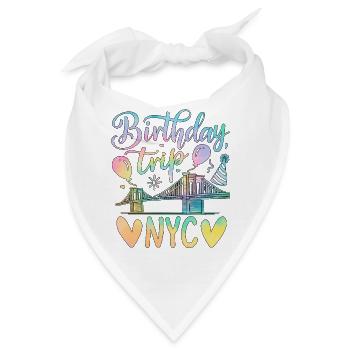 NYC Birthday Trip - Bandana - Weiß - Vorne