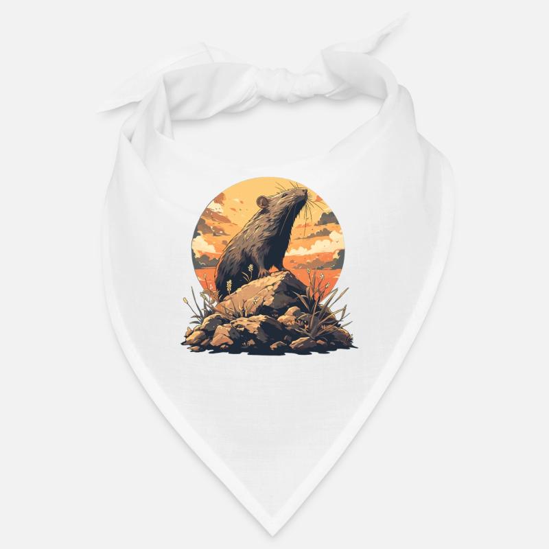 Ratten Ratte - Bandana - Weiß
