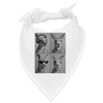 känguru - Bandana - Weiß - Vorne