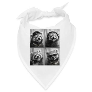 Roter Panda - Bandana - Weiß - Vorne