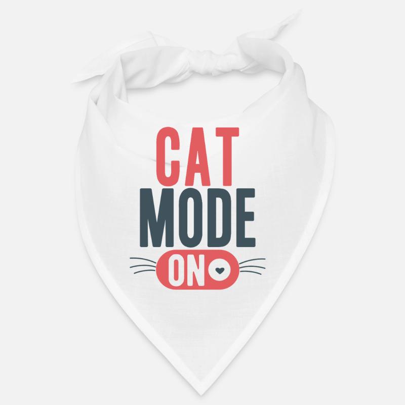 Cat Mode On Whisker Switch Typography Bandana