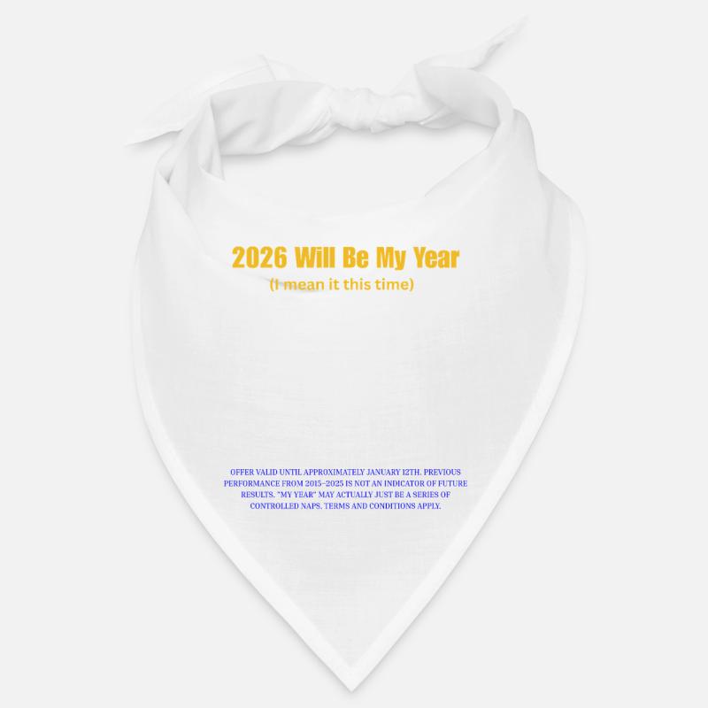 2026 sera mon année : Typographie audacieuse Bandana