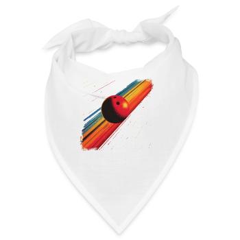 90er Bowlingkugel - Bandana - Weiß - Vorne