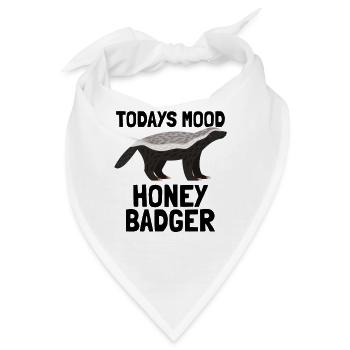 Honey Badger Today's Mood - Bandana - Weiß - Vorne