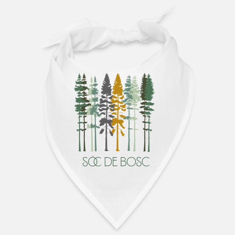 Wald erdiger Silhouetten Bandana