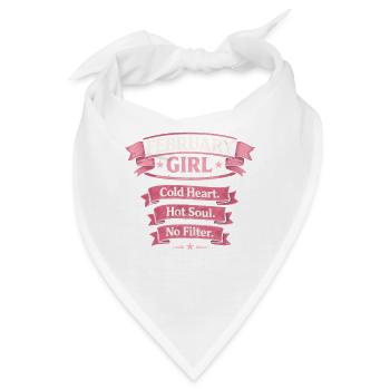 February Girl: Cold Heart Hot Soul - Bandana - Weiß - Vorne