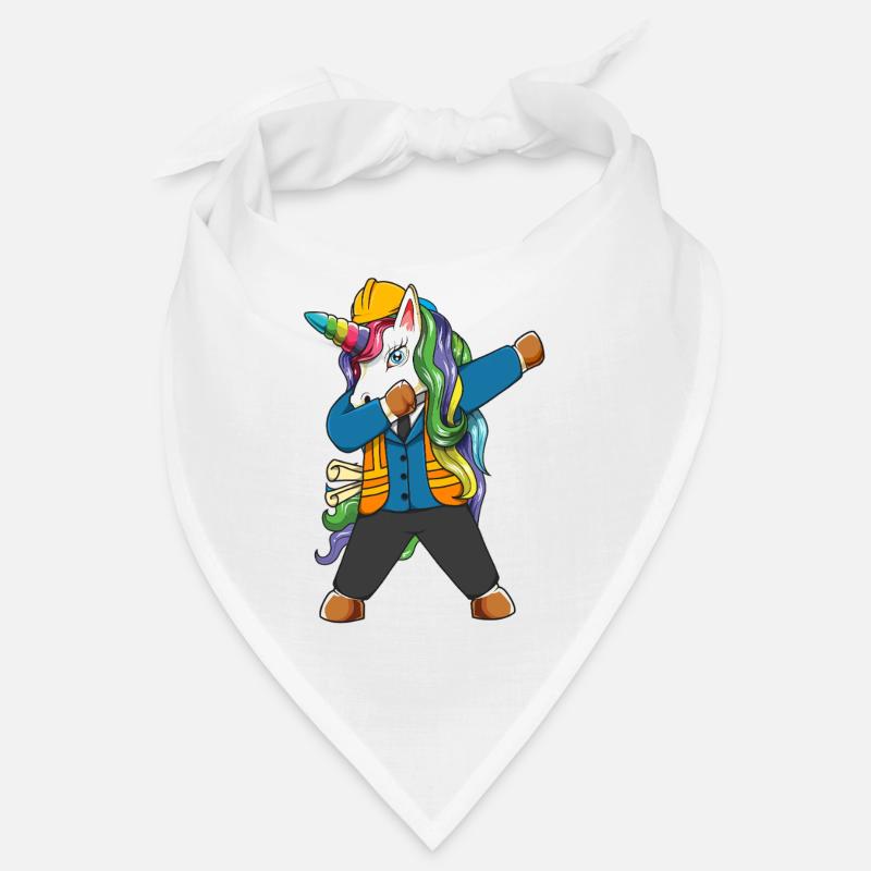 Dabbing Unicorn Engineer Construction Worker Bandana