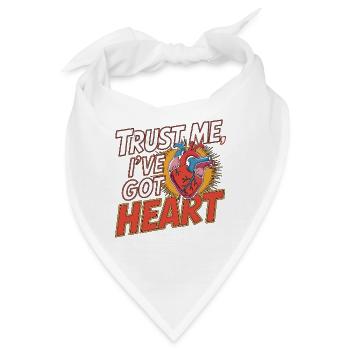 Cardiac Tech Trust Me I've Got Heart Cath Lab - Bandana - Weiß - Vorne