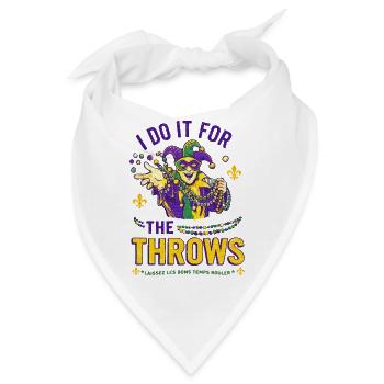 Mardi Gras Jester Beads - Bandana - Weiß - Vorne