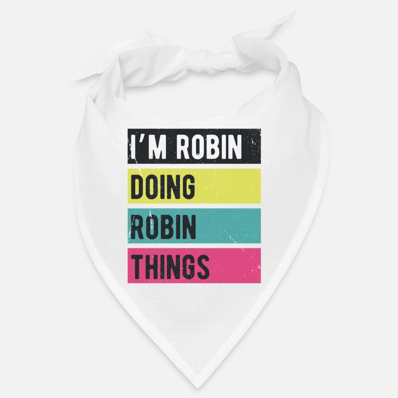 Ich bin Robin und mache Robin-Dinge in Retro-Farben Bandana