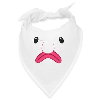 Lustiger Blobfish Face Worlds hässlichste Tierkunst - Bandana - Weiß - Vorne