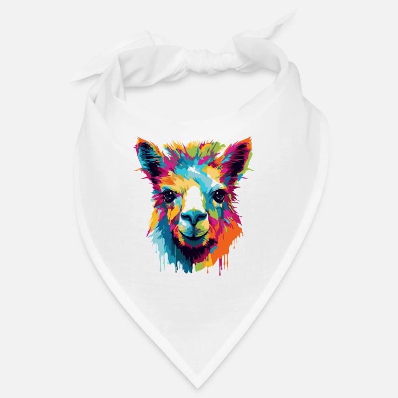 Pop Art de l’explosion de couleurs de la Llama Bandana