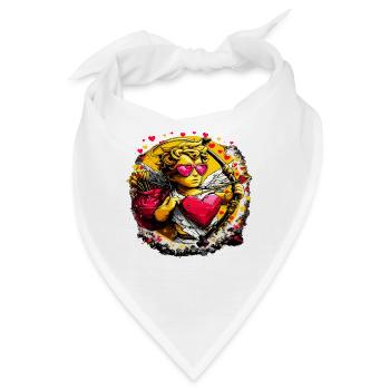 Cupid Graffiti Herzbogen - Bandana - Weiß - Vorne