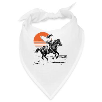 Surfer Cow Girl - Bandana - Weiß - Vorne