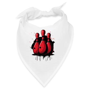 Bowling Pins - Bandana - Weiß - Vorne