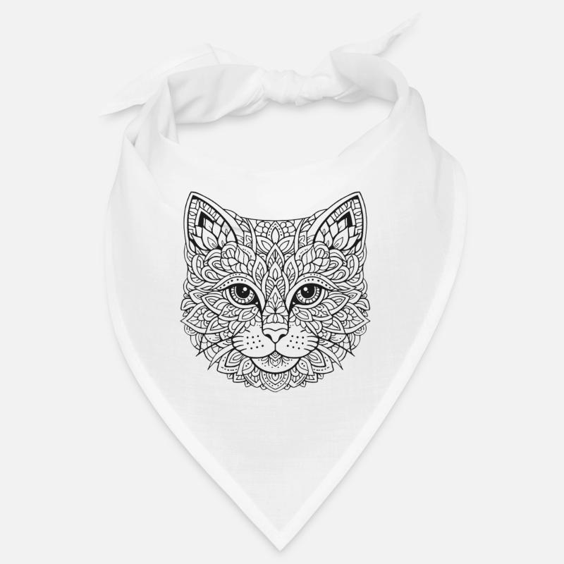 Mandala Katze Gesicht Bandana
