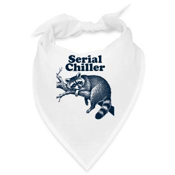 Serial Chiller Waschbär - Bandana - Weiß - Vorne