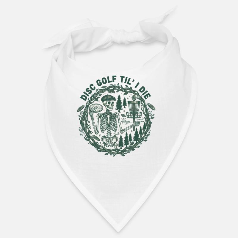 Disc Golf Til I Die Funny Disc Golfer Basket Bandana