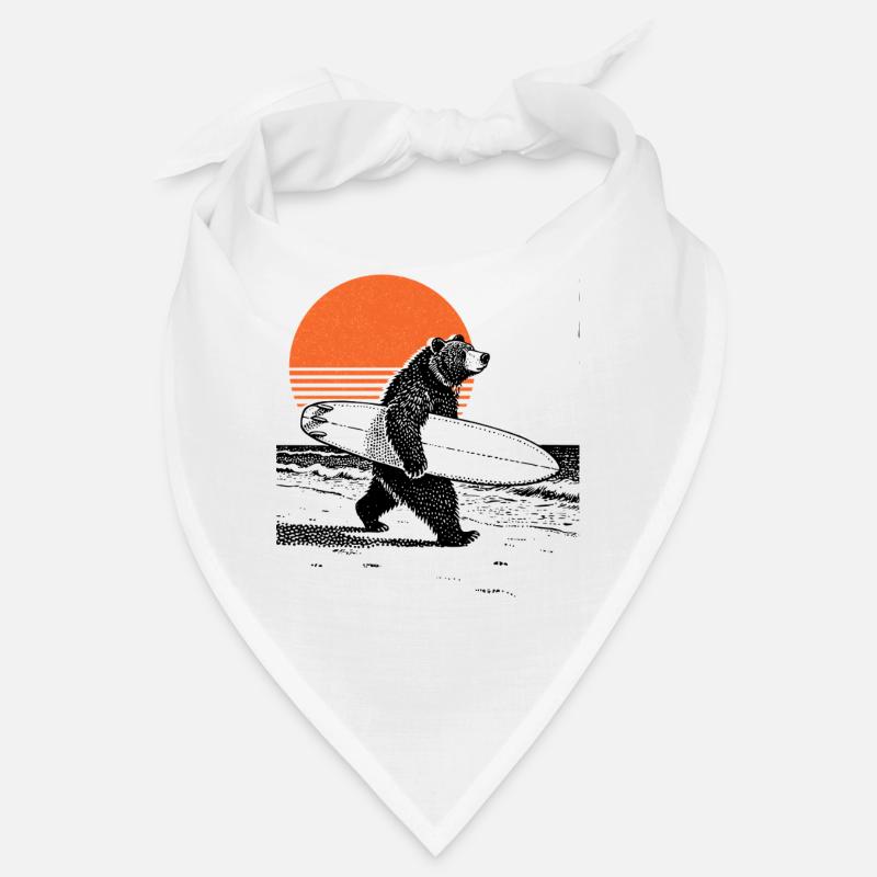 Bear with board Bandana