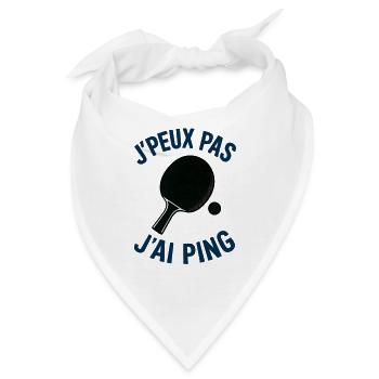 Ich kann nicht, ich ping. - Bandana - Weiß - Vorne