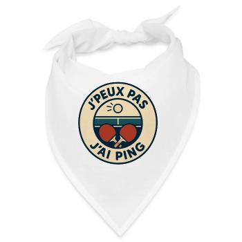 Ich kann nicht, ich ping. - Bandana - Weiß - Vorne