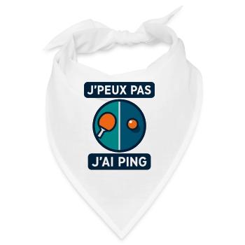 Ich kann nicht, ich ping. - Bandana - Weiß - Vorne